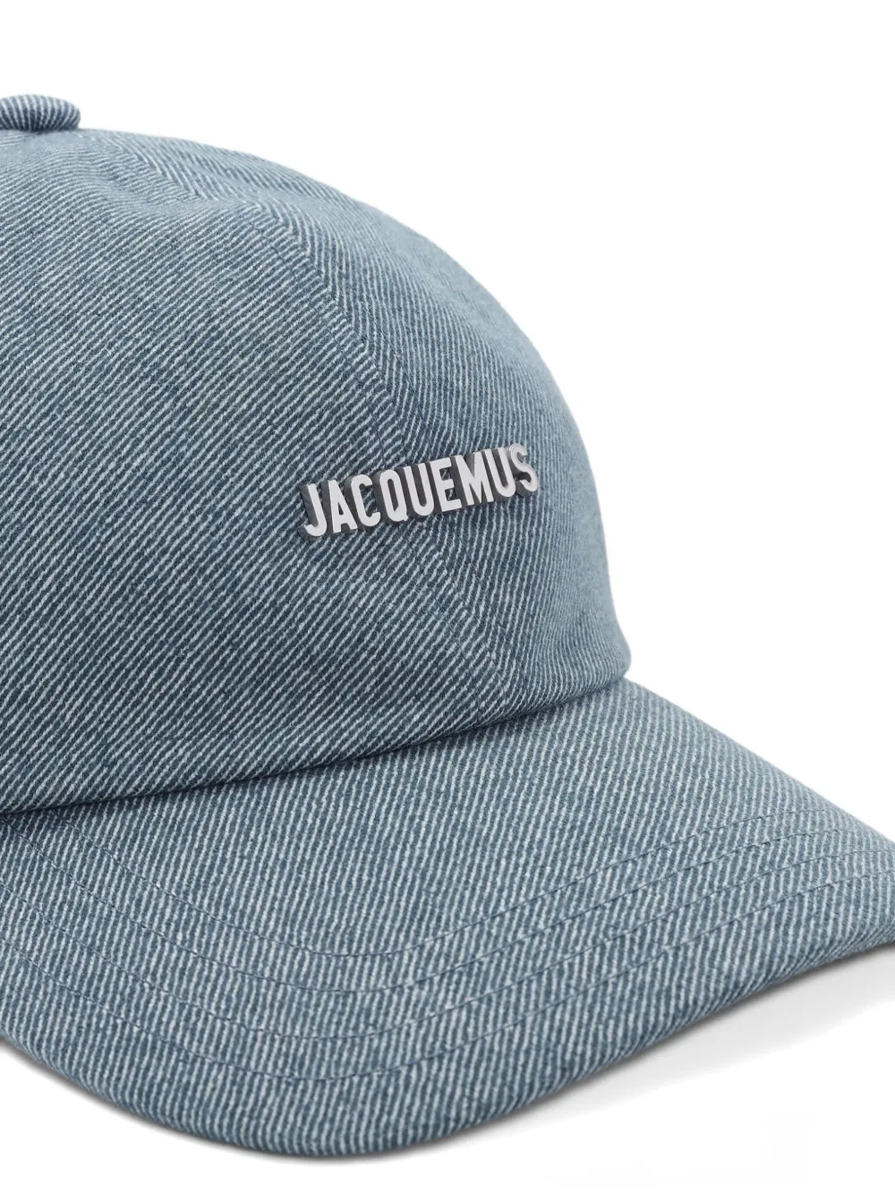 Джинсовая кепка с логотипом-пластиной Gadjo Jacquemus, синий — фото 3