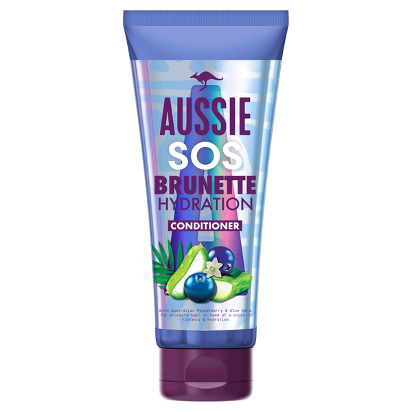 

Веганский увлажняющий кондиционер для темных волос, 200 мл Aussie Sos brunette hair