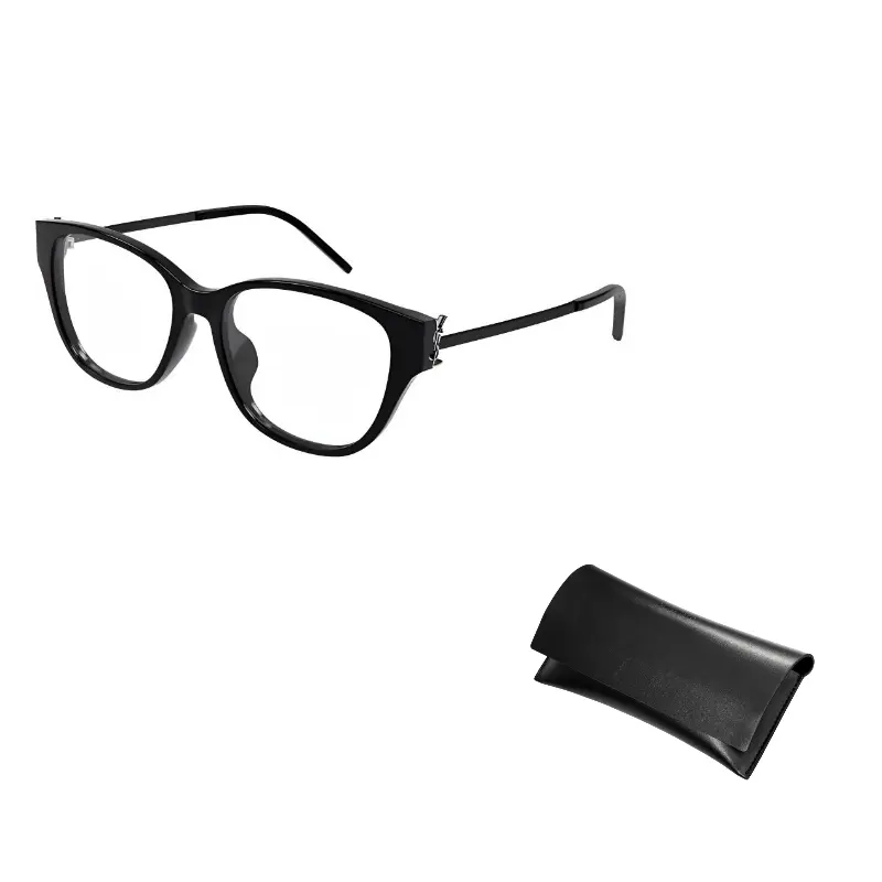 

SAINT LAURENT Овальная оправа для очков, Black