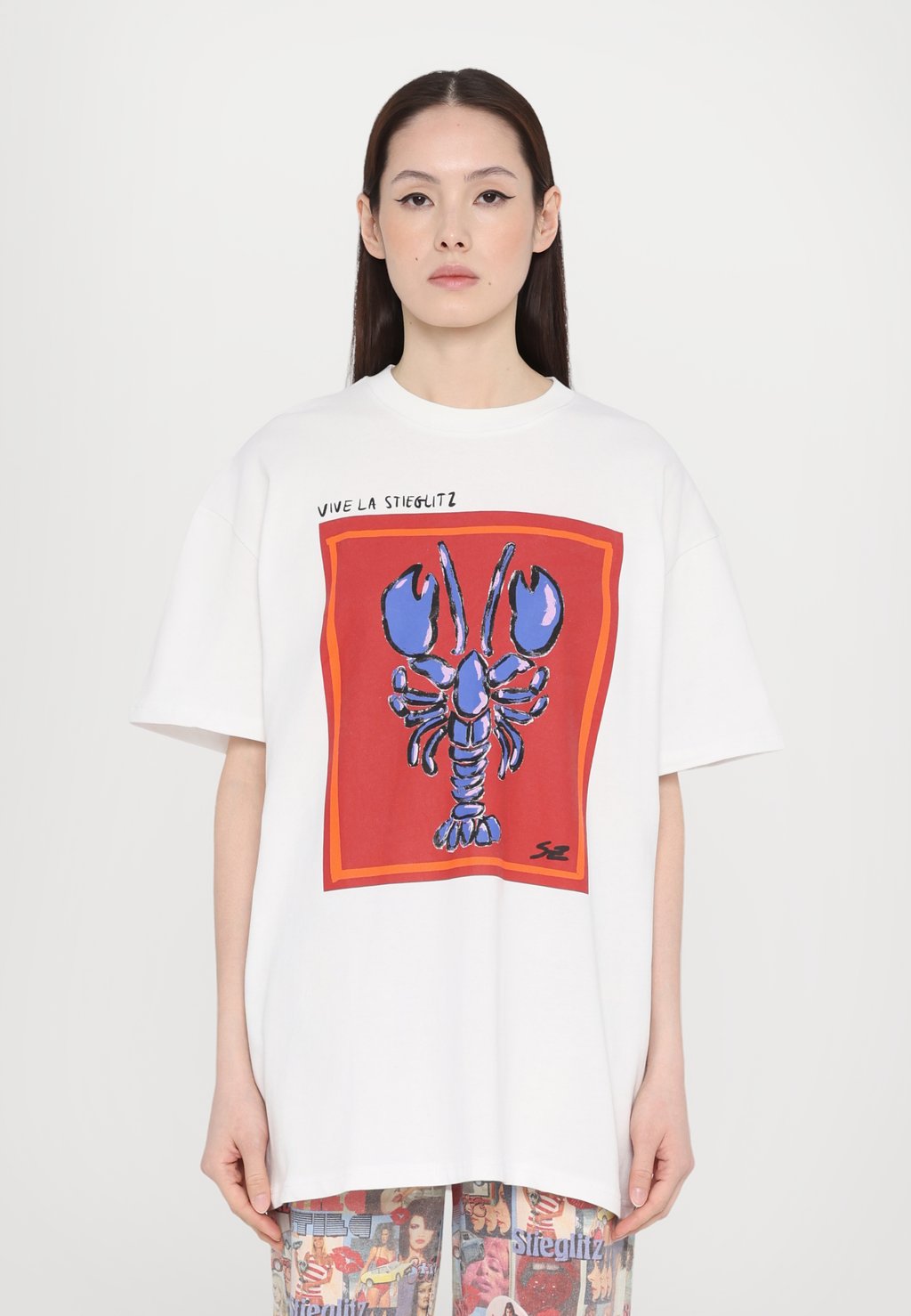 

Футболка с принтом LYRA OVERSIZED Stieglitz, белый
