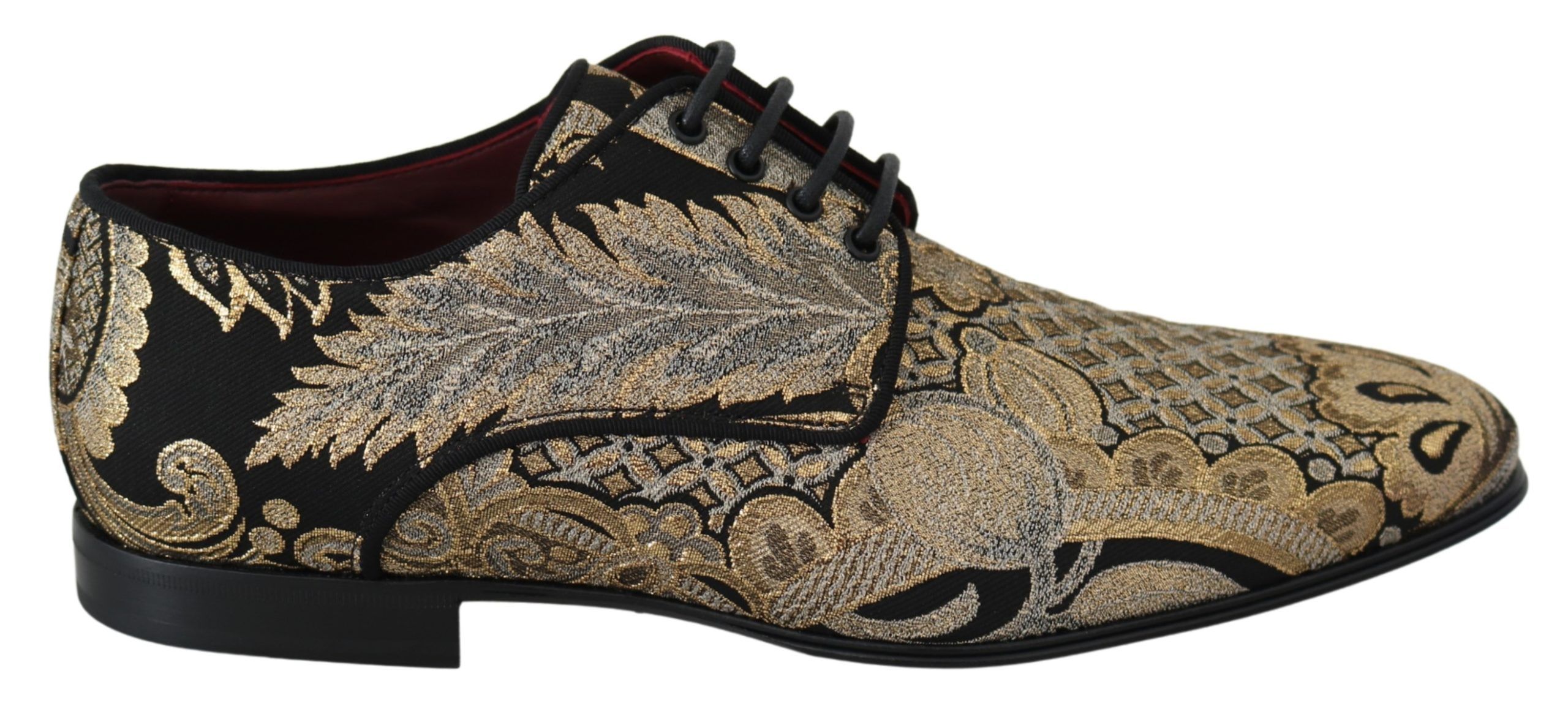 

Элегантные жаккардовые туфли на шнуровке Dolce & Gabbana, черный