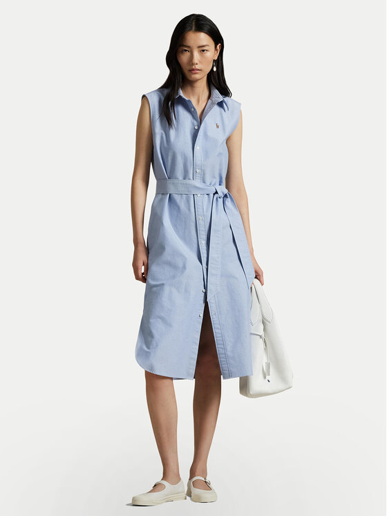 

Платье-Рубашка стандартный крой 211965853002 Polo Ralph Lauren, голубой