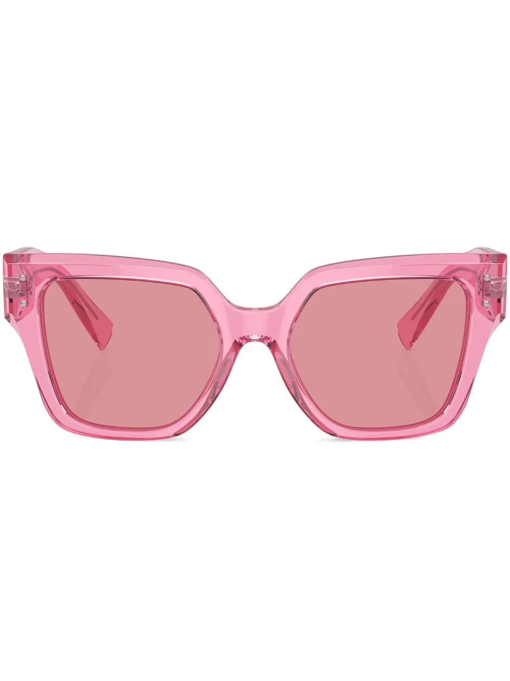 

Солнцезащитные очки в прозрачной квадратной оправе Dolce & Gabbana Eyewear, розовый