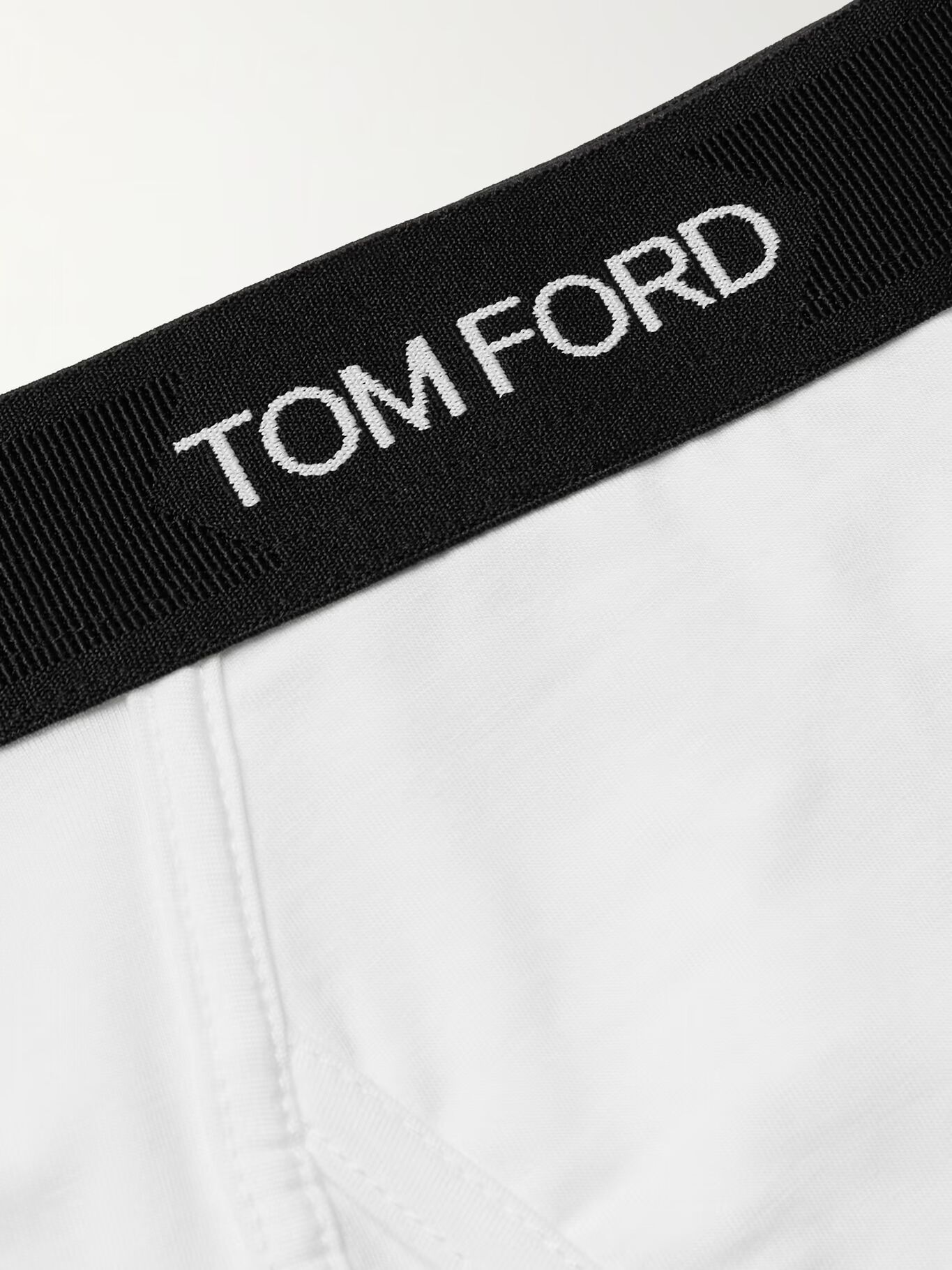 

Двойная упаковка трусов из эластичного хлопка и смеси модала TOM FORD, белый