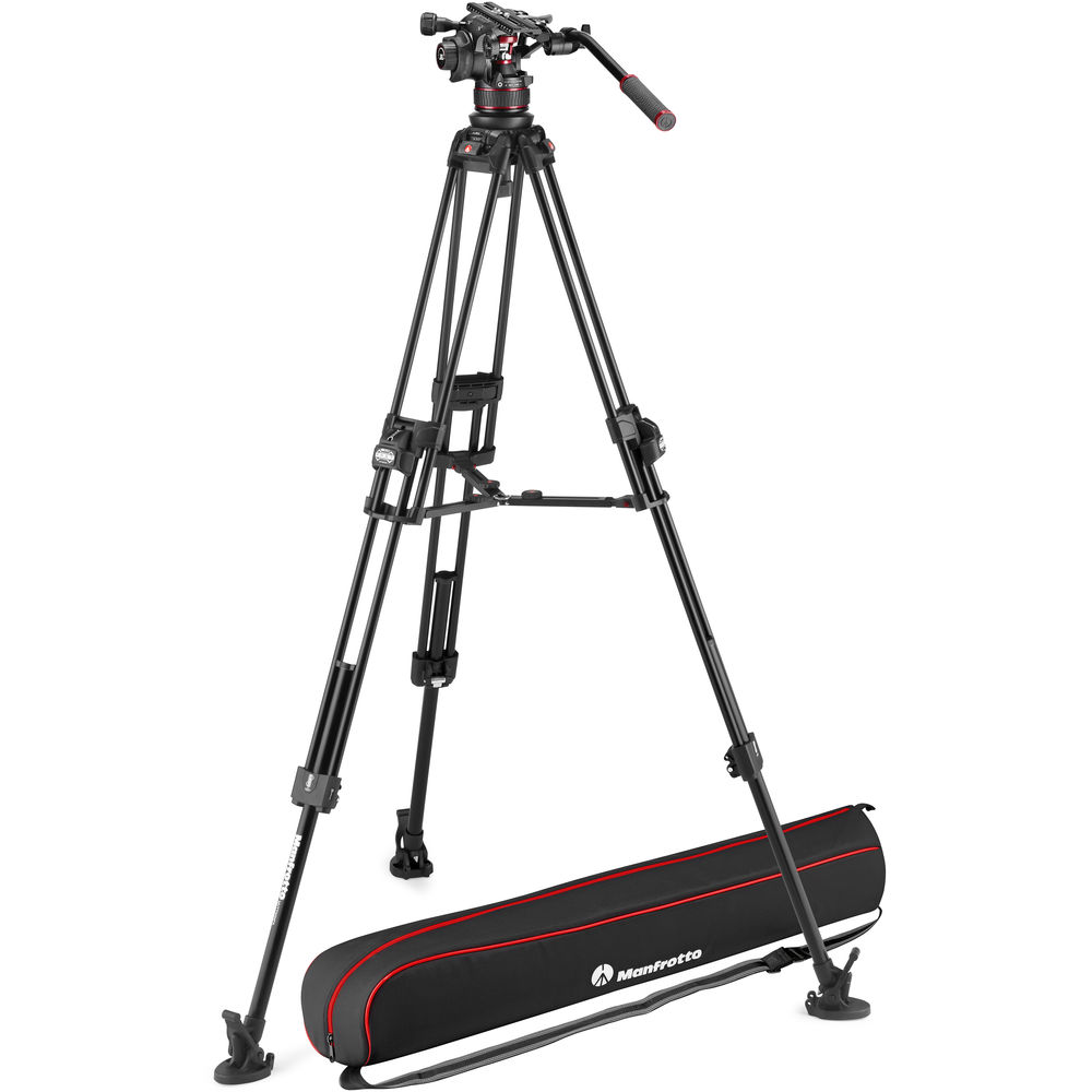 

Жидкостная головка Manfrotto 612 Nitrotech с системой штативов 645 FAST Twin Aluminum и сумкой