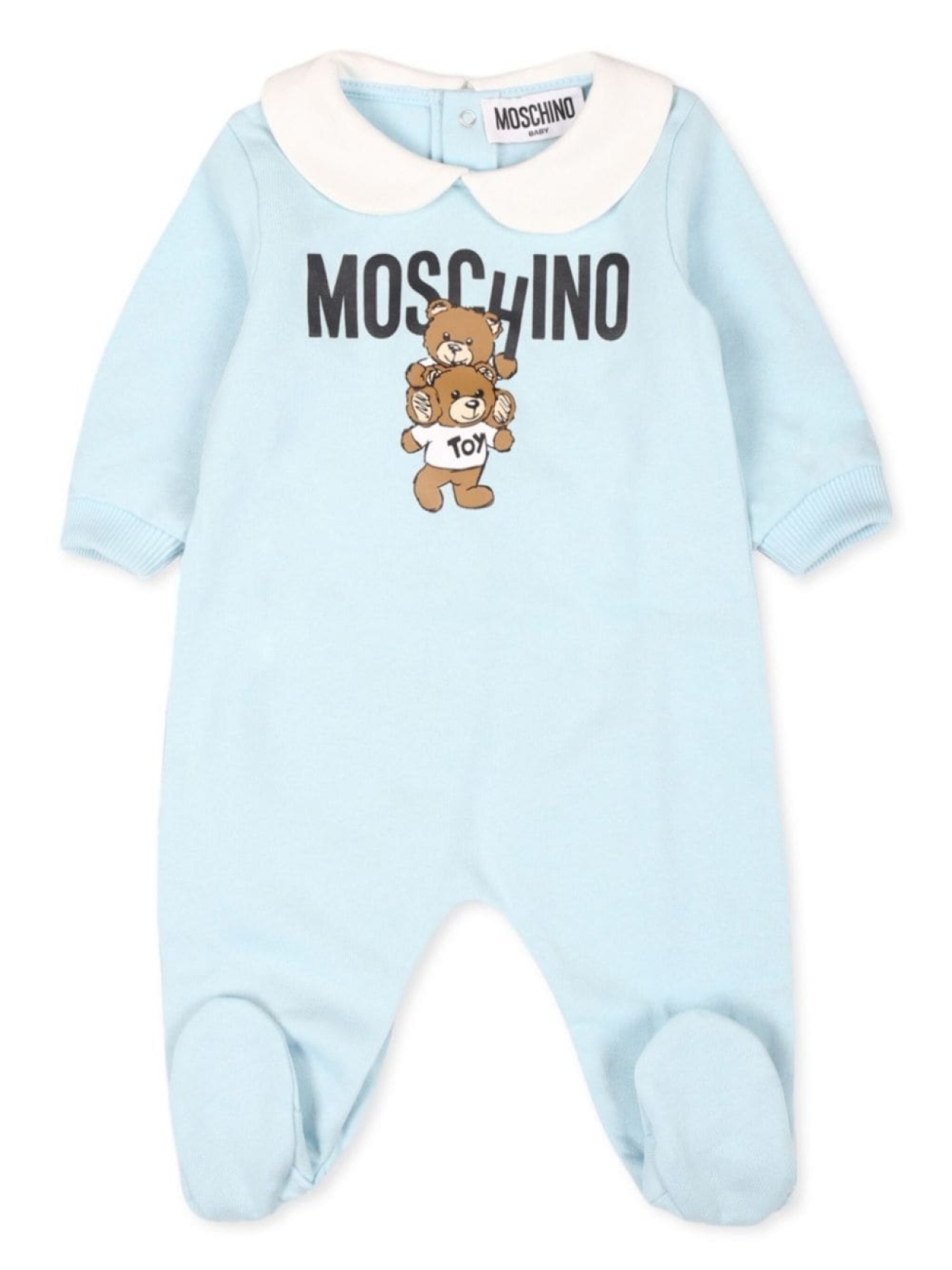 

Moschino Kids мотив плюшевого мишки babygrow, синий