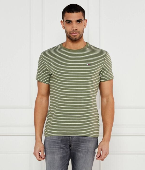 

Футболка мужская Tommy Jeans в полоску, зеленый