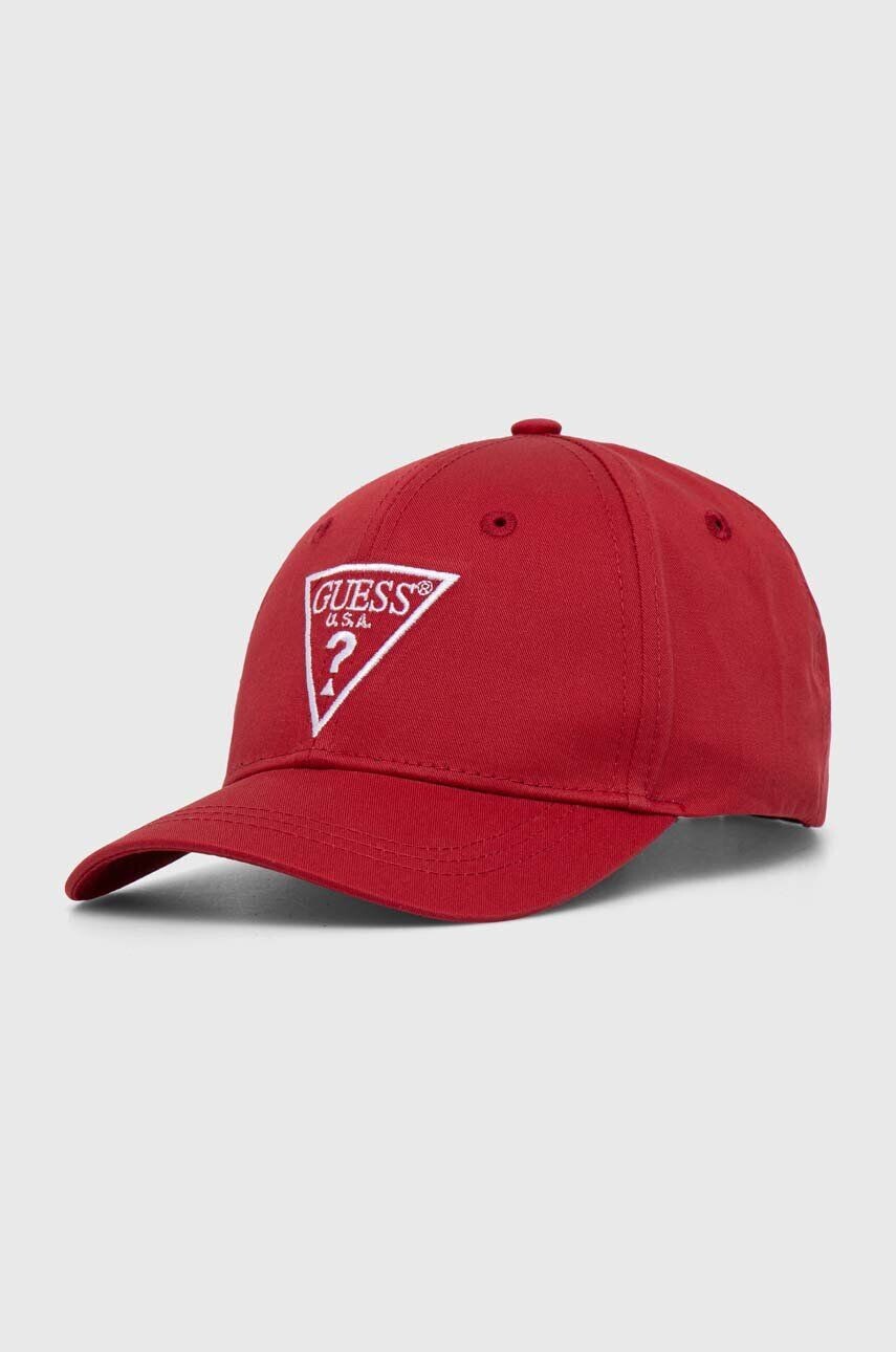 

Шапка Guess с хлопковым козырьком детская, красный