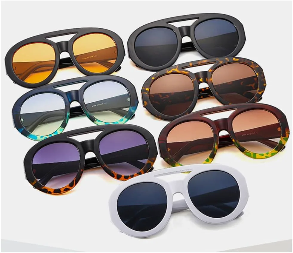 

Солнцезащитные очки UV400 - увеличенные, с двойной перемычкой, в стиле панк, желтого цвета, для женщин и мужчин, для бега и активного отдыха generic, C1black-black