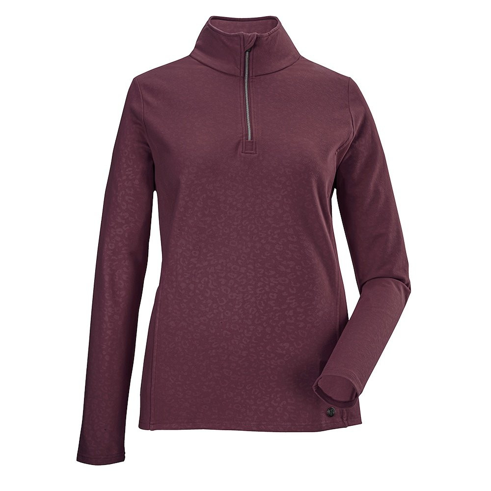 

Куртка-поло Killtec KSW 113 с молнией на четверть длины (женская), Dark Plum