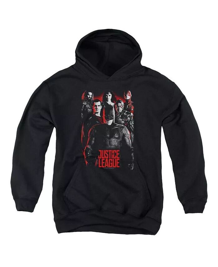 

Мальчики Фильм Молодежь Лига Pull Over Hoodie / Толстовка с капюшоном Justice League, черный