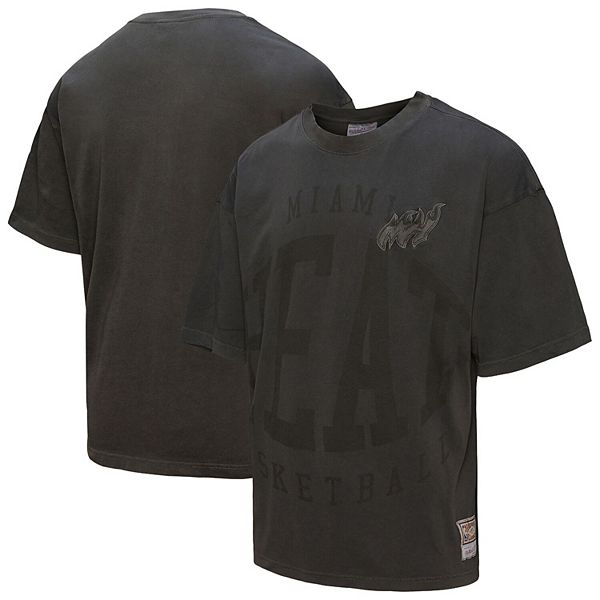 

Мужская черная футболка Miami Heat Downtown Collection Premium Mitchell & Ness