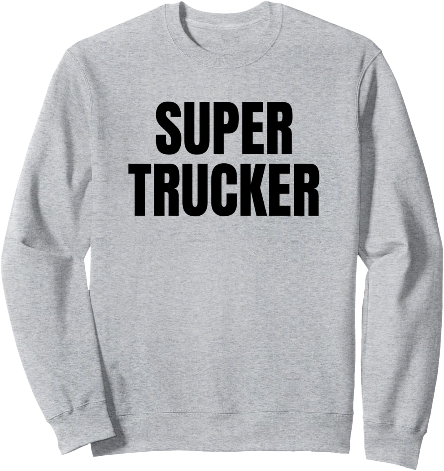 

Забавная толстовка с надписью «Супердальнобойщик, водитель грузовика» Four1Nine Truckers Official, серый