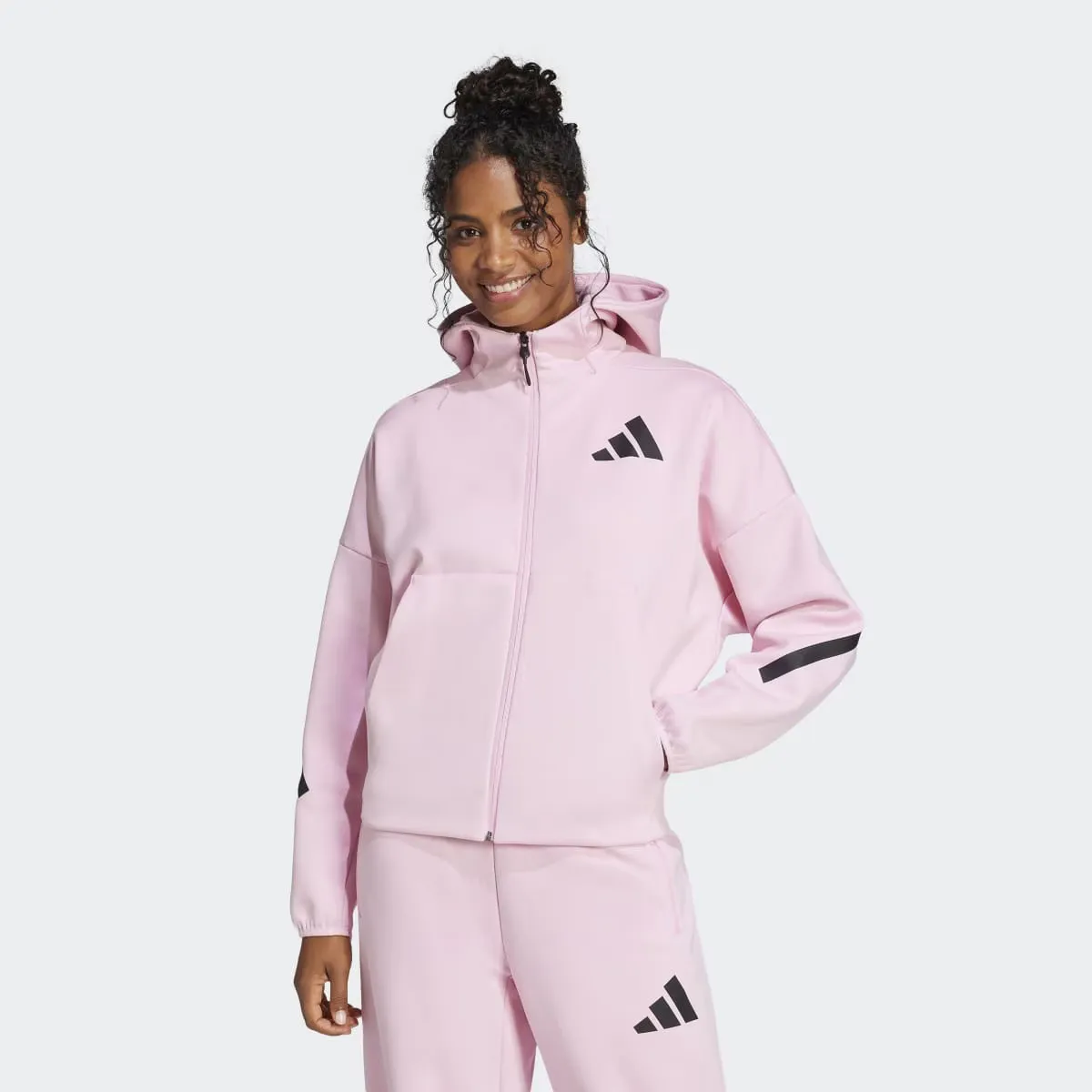 

Женская куртка с капюшоном Adidas Z.N.E. Adidas, цвет Rosa