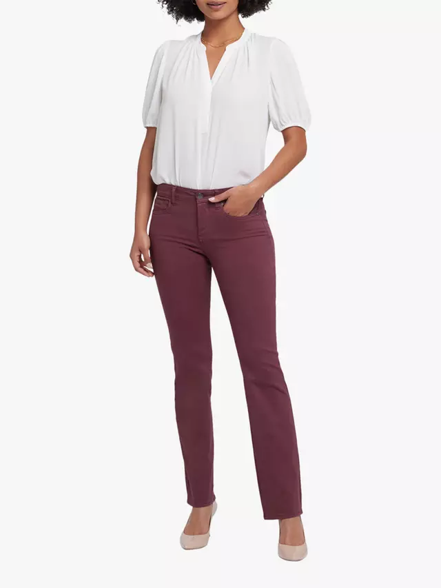 

Джинсы NYDJ Marilyn Straight Leg, цвет dark cherry