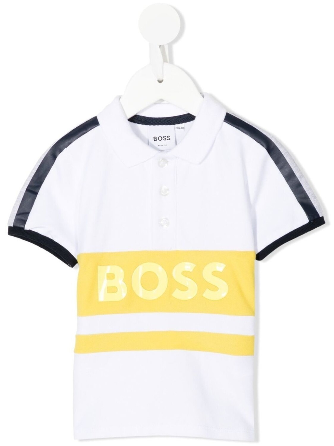 

Рубашка поло с логотипом BOSS Kidswear, белый