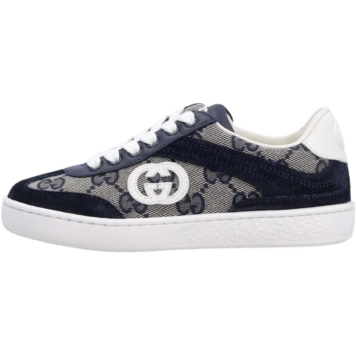GUCCI Детские скейтерские кроссовки GG Canvas, Suede Low top бежево-голубые