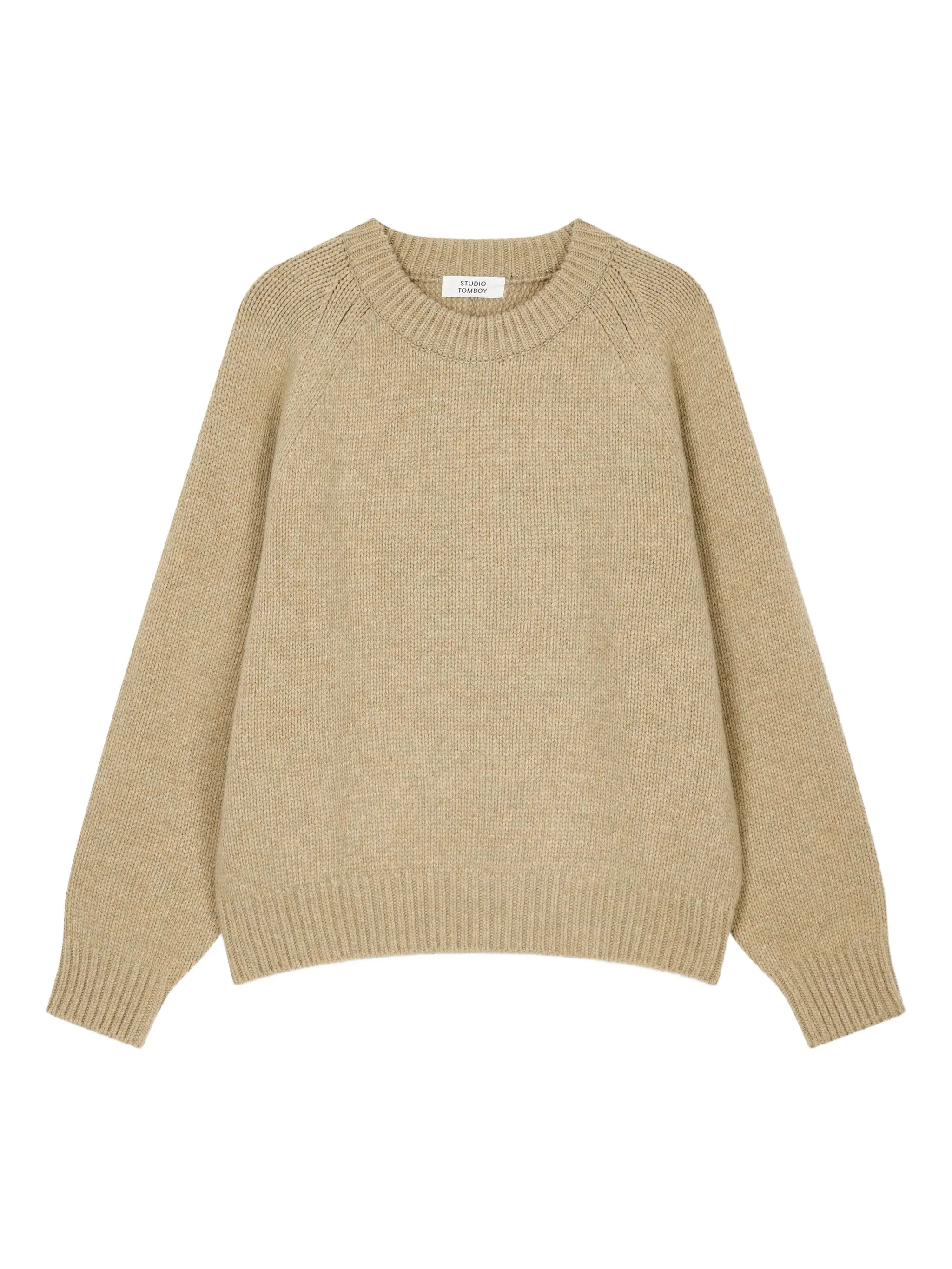 

Свитер с рукавами реглан Studio Tomboy, бежевый