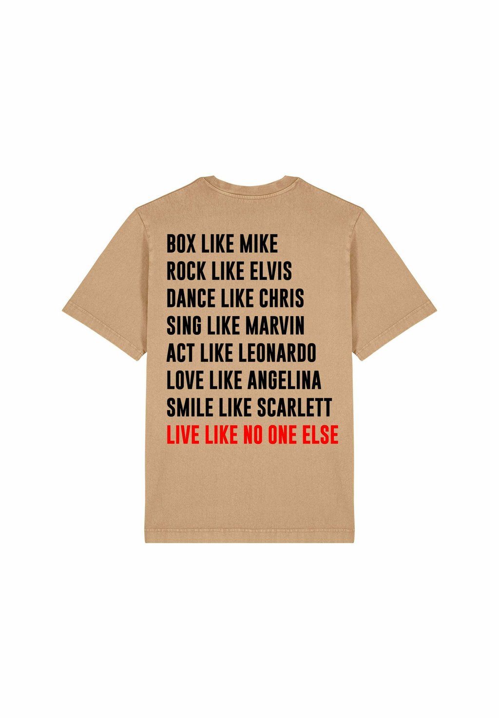 

Футболка с принтом LIVE LIKE NONE BACK HEAVYWEIGHT Mira Paris, бежевый