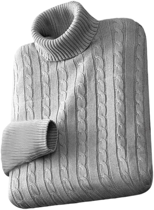 

Мужской свитер с высоким воротником, однотонный пуловер