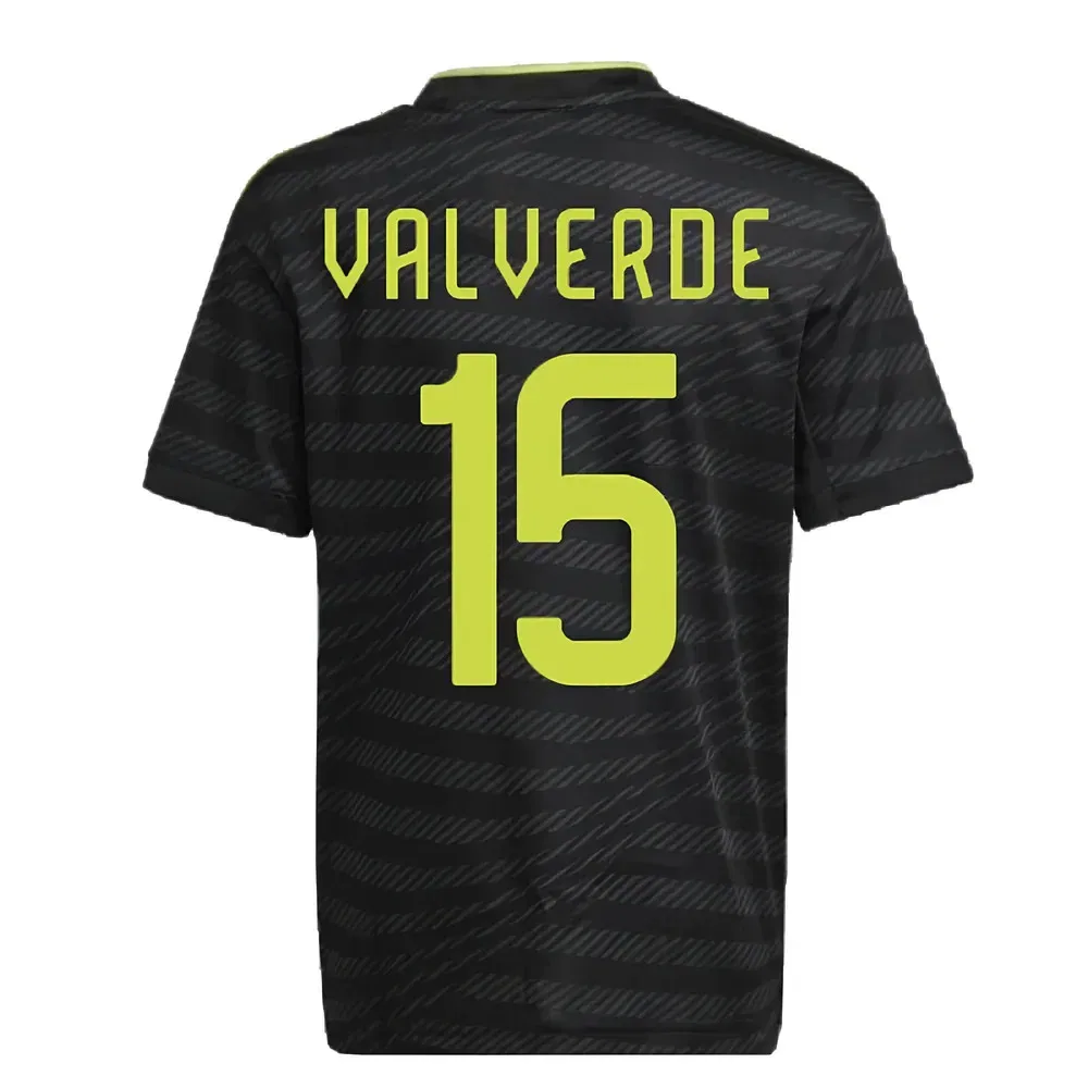 Футбольная форма Real Madrid Valverde 15, черный — фото 2
