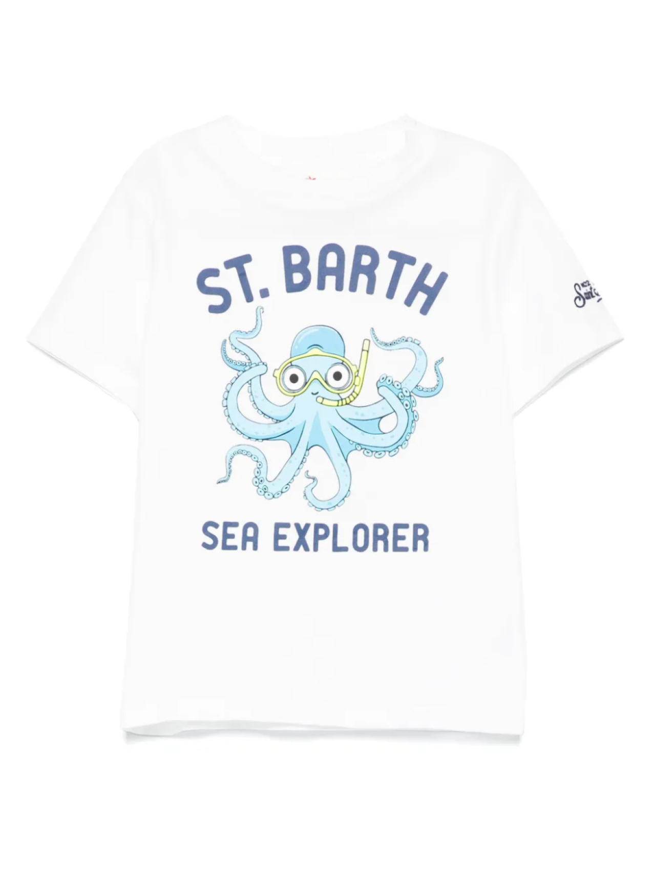 

Футболка с графическим принтом MC2 Saint Barth Kids, белый