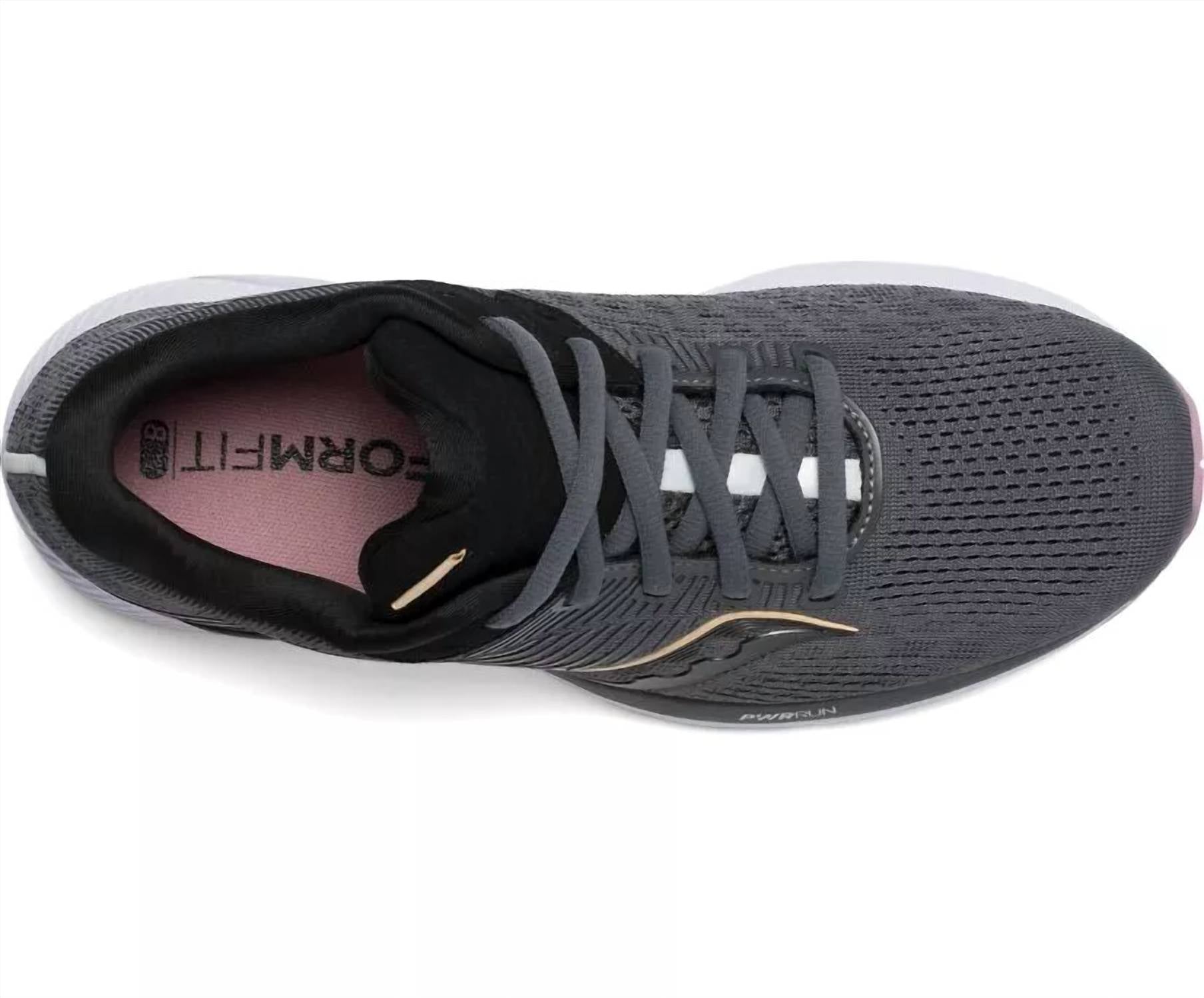 Кроссовки для бега Women's Guide 14 в цвете Charcoal/Rose SAUCONY — фото 3