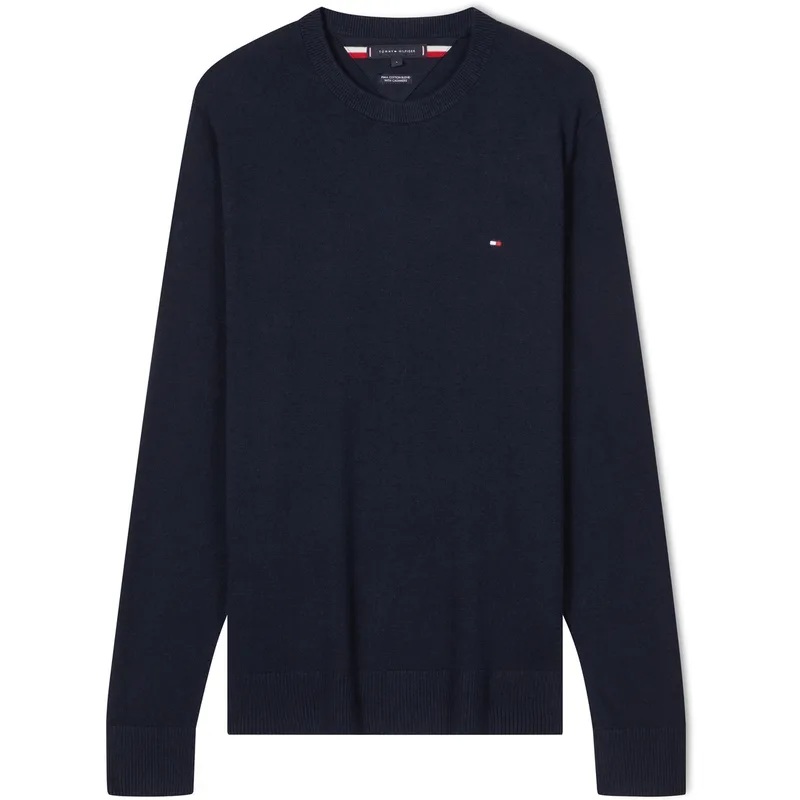 Трикотажный свитер с круглым вырезом Tommy Hilfiger, Dark Blue DU5 — фото 3