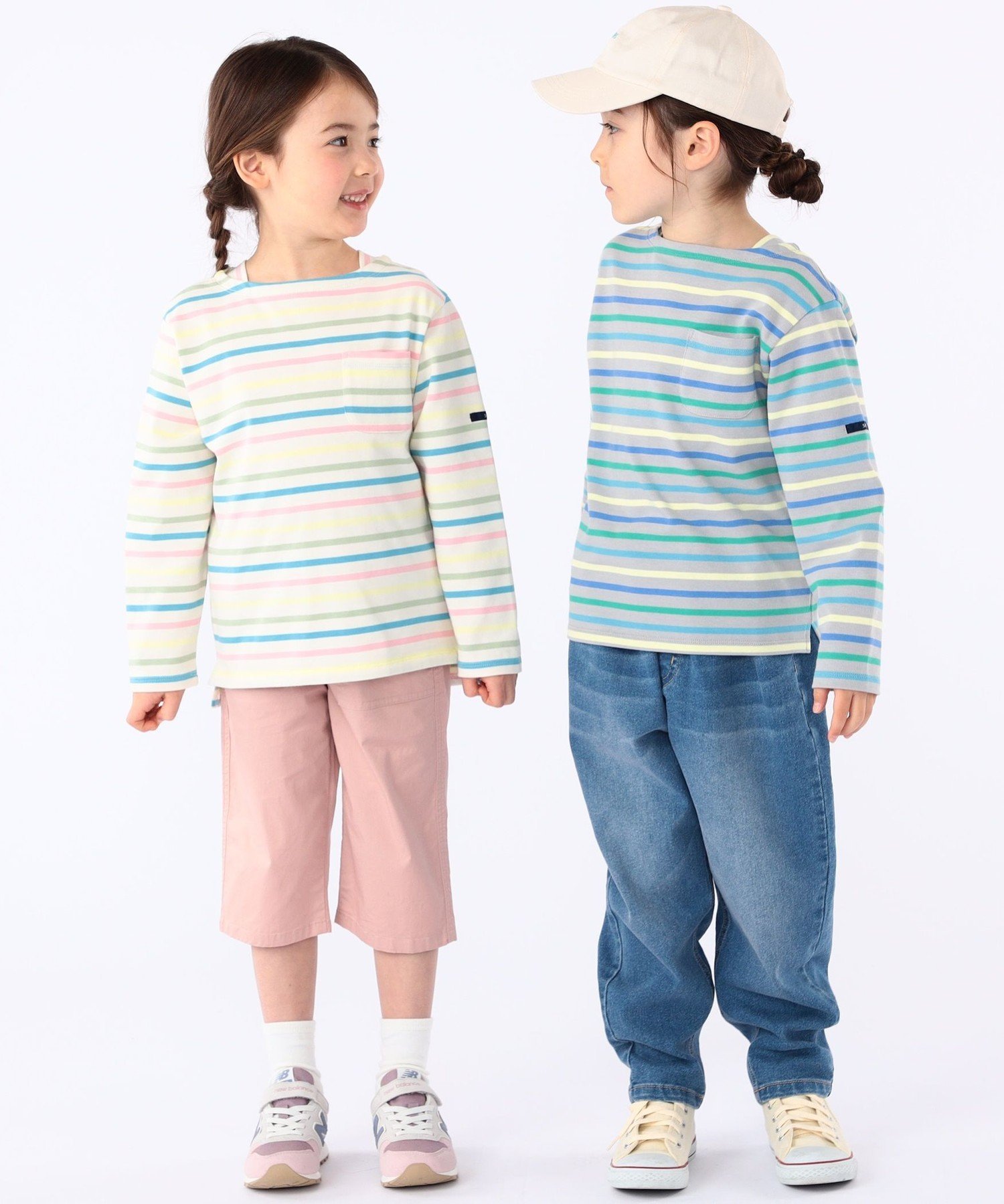 Детская футболка с длинным рукавом в полоску (100–130 см) SHIPS KIDS, Off white