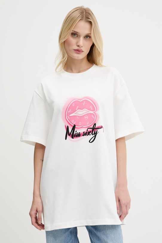

Хлопковая футболка Miss Sixty, белый