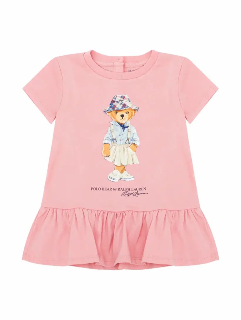 

Платье-футболка Polo Bear Ralph Lauren, розовый