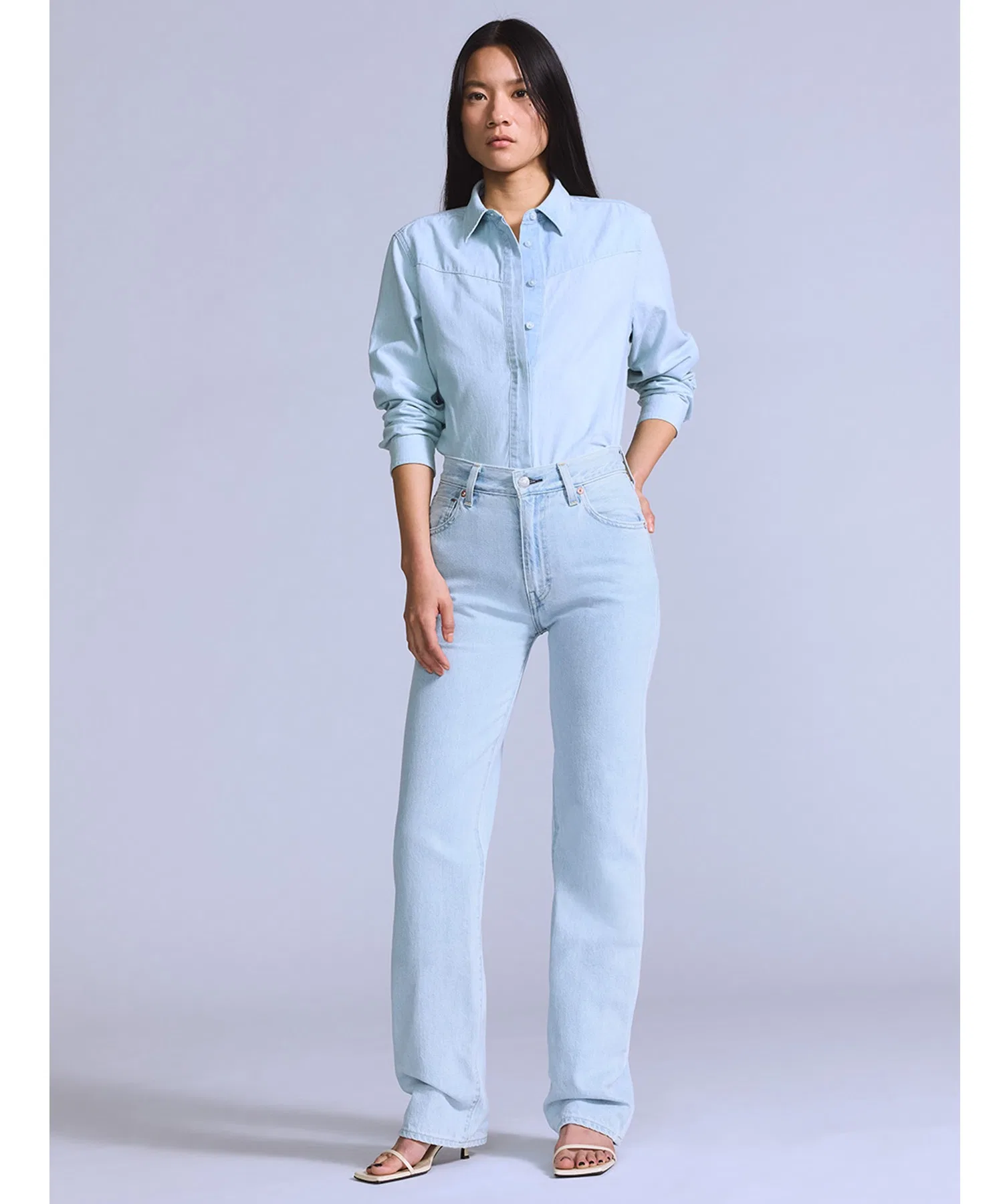 Джинсы Levi's BLUETAB™ PLANK прямого кроя, светло-индиговый — фото 2