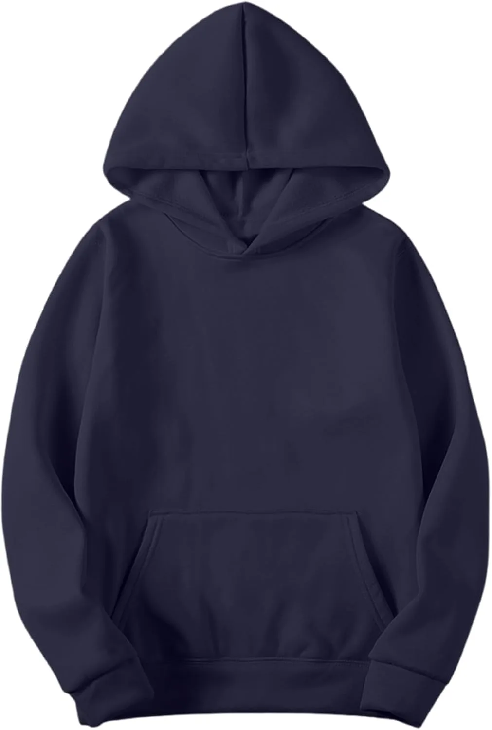 

Толстовка с капюшоном для мужчин и женщин, базовый однотонный худи Y2K в стиле преппи, свободного кроя