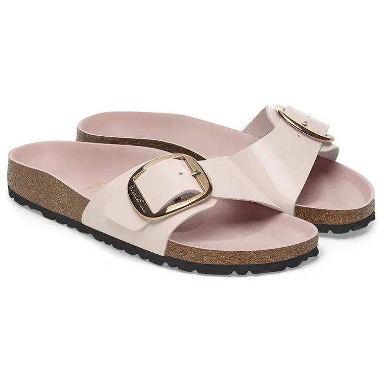 Birkenstock Мадридские слайды женские розовые, цвет Pink — фото 3
