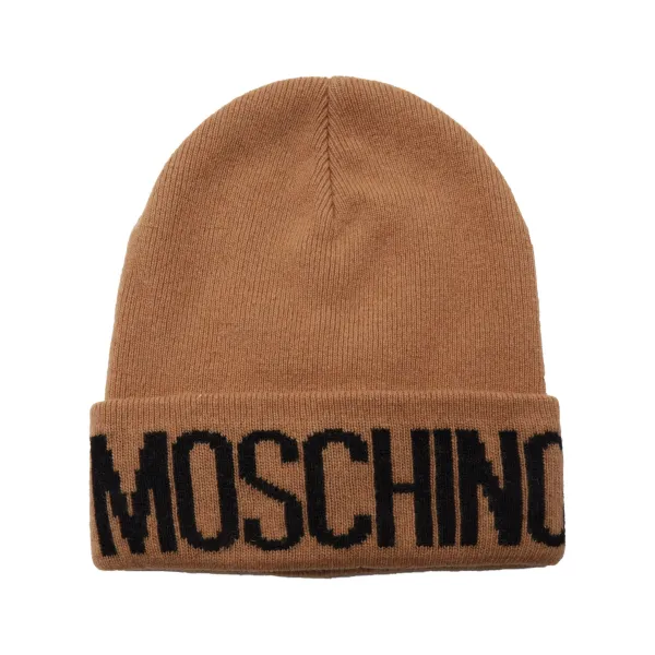 

Шапка с добавлением шерсти и кашемира. Moschino, коричневый
