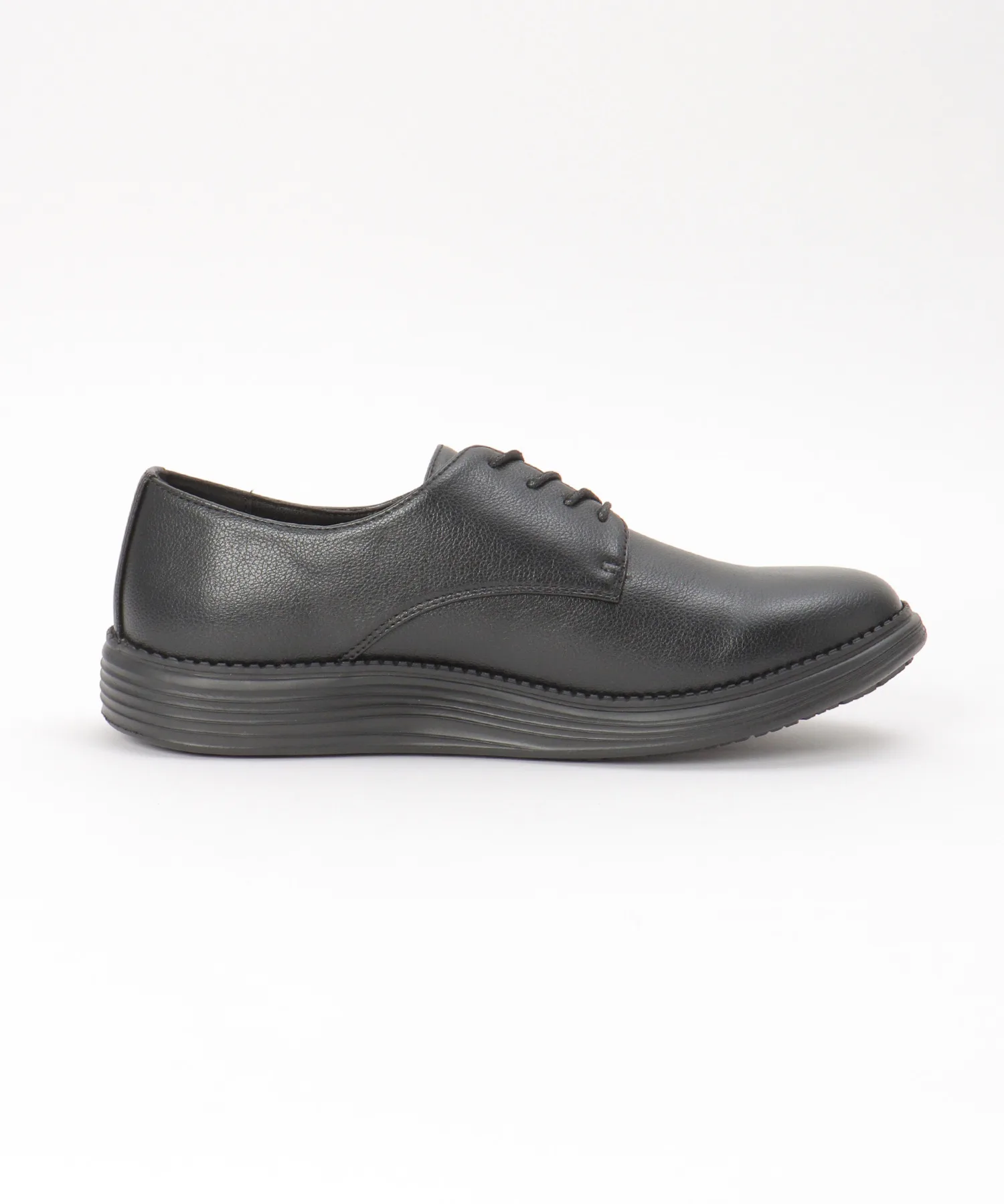 Мужские лоферы с комфортной подошвой Comfort Plain Toe ikka чёрные — фото 4