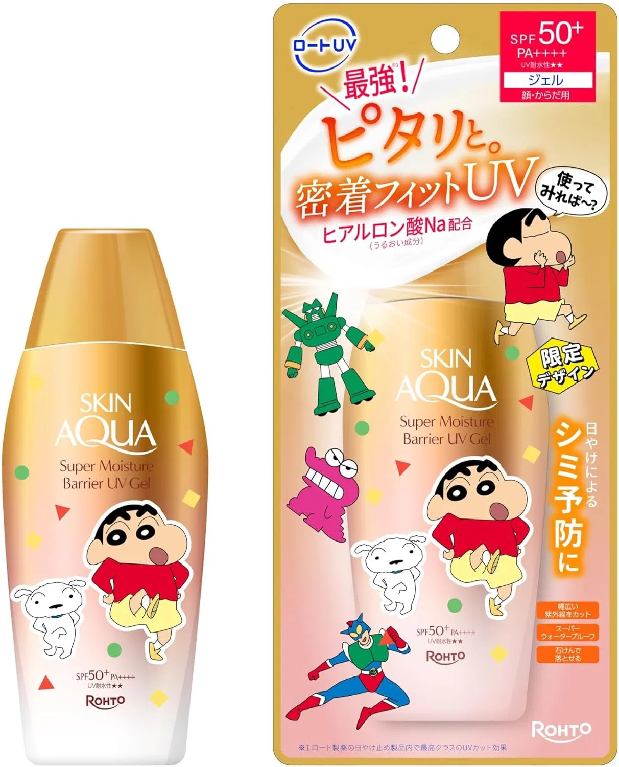 Солнцезащитный гель Skin Aqua Barrier UV Gel Crayon Shin-chan Project прозрачный 100 г