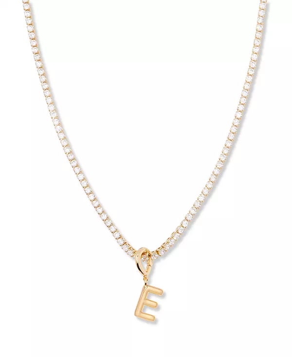 

Позолоченное мини-колье-теннисная цепочка с инициалами Изабеллы Brook & York, gold-e