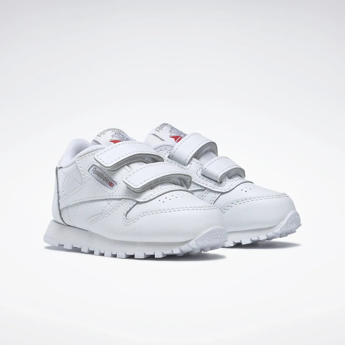 

Кроссовки Reebok Classic "CLASSIC LEATHER SHOES", с застежкой-липучкой, белый