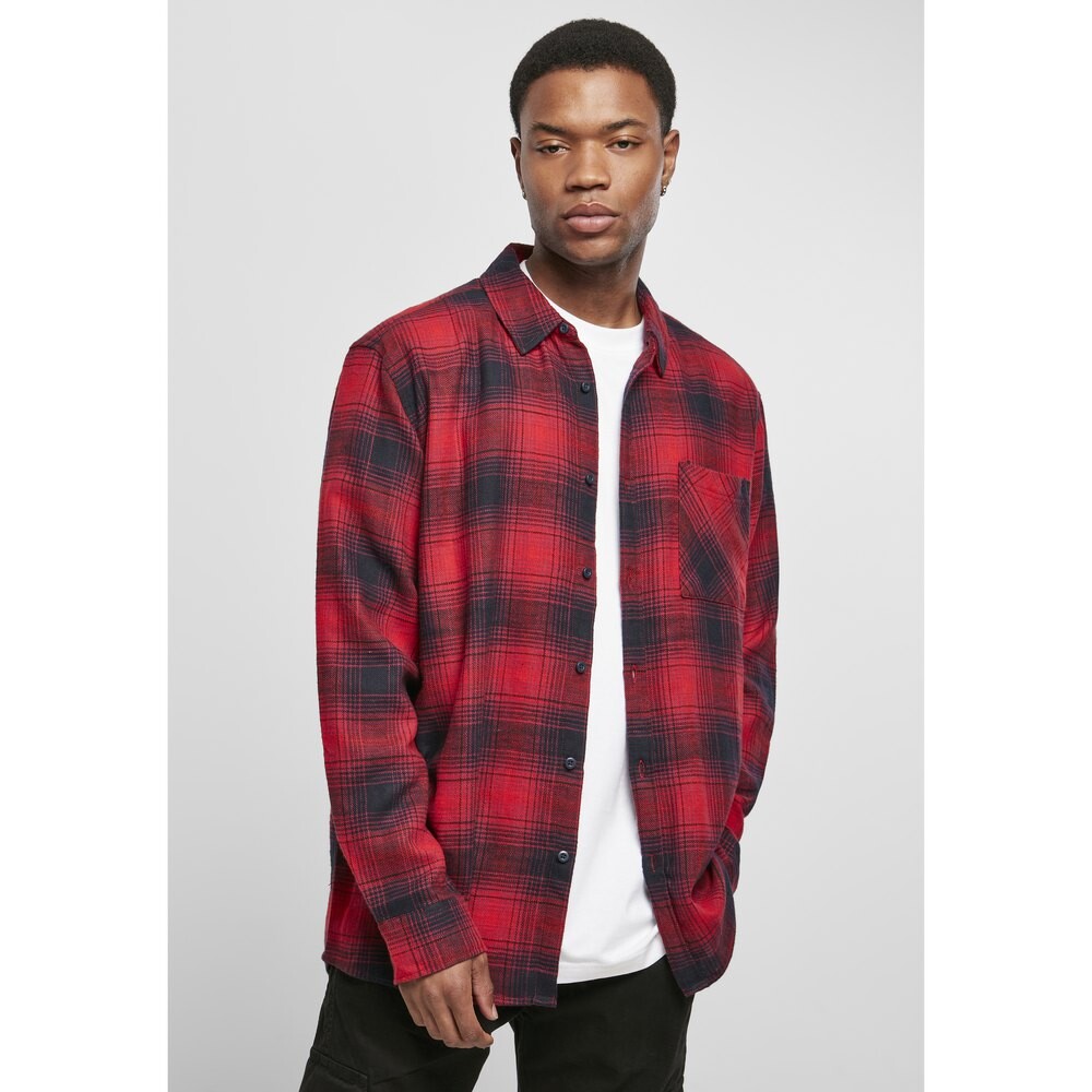 

Рубашка Urban Classics Oversized Checked Grunge, черный