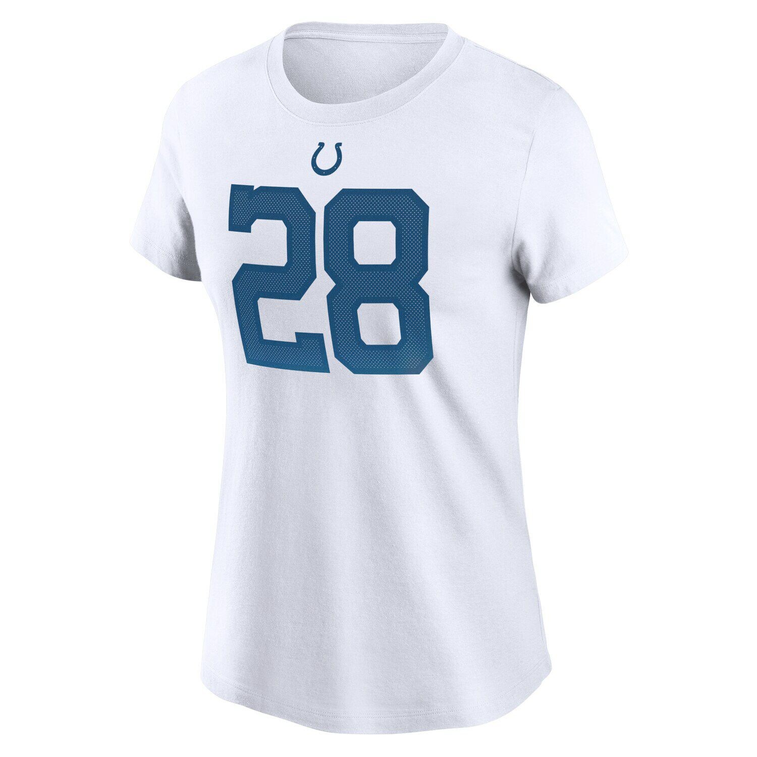 Женская белая футболка Nike Jonathan Taylor Indianapolis Colts с именем и номером игрока Nike — фото 2