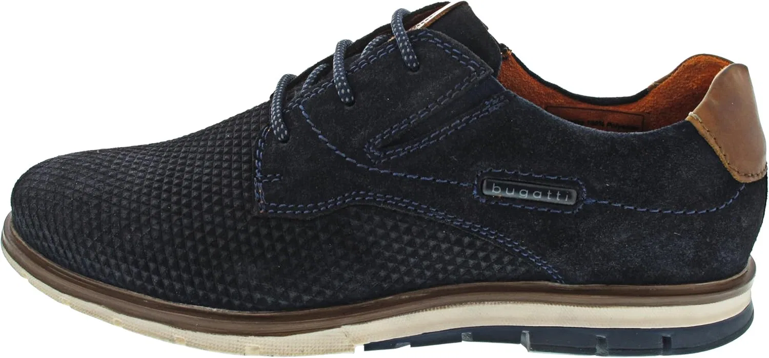 Мужские туфли Bugatti 331-9711 на шнуровке, Dark Blue