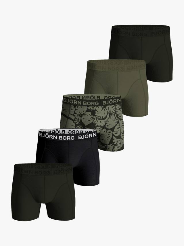 

Хлопчатобумажные эластичные плавки Björn Borg, цвет Green Olive