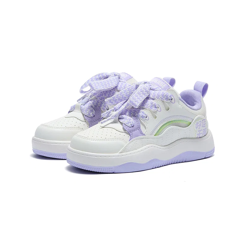 Кроссовки для скейтбординга детские 361°KIDS White Purple — фото 3
