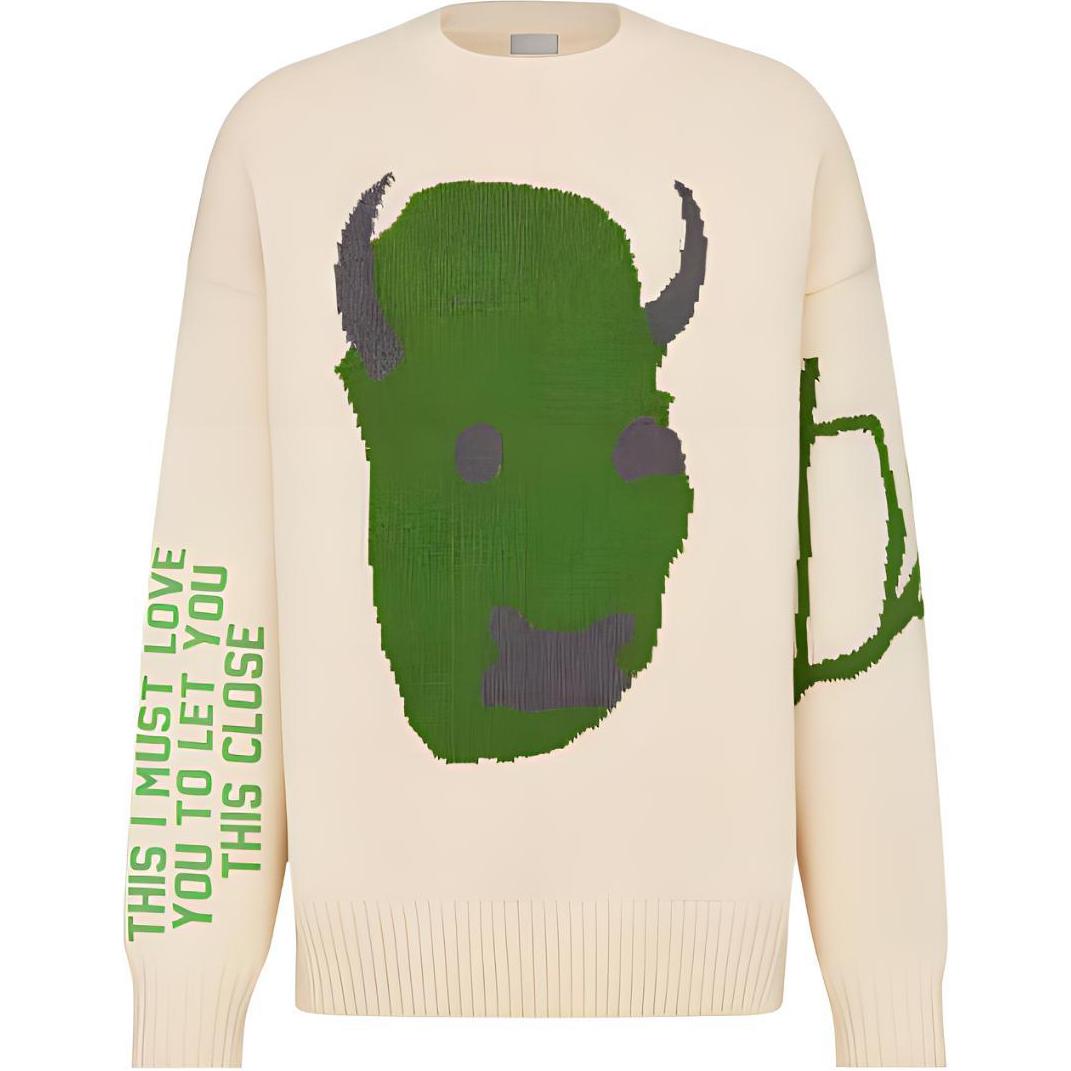 

Свитер оверсайз X Cactus Jack DIOR, Ecru