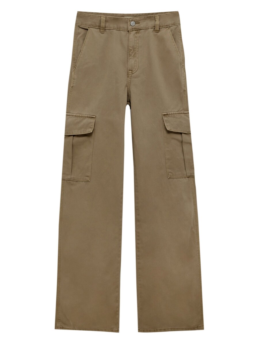 

Обычные джинсы-карго Pull&Bear, песочный