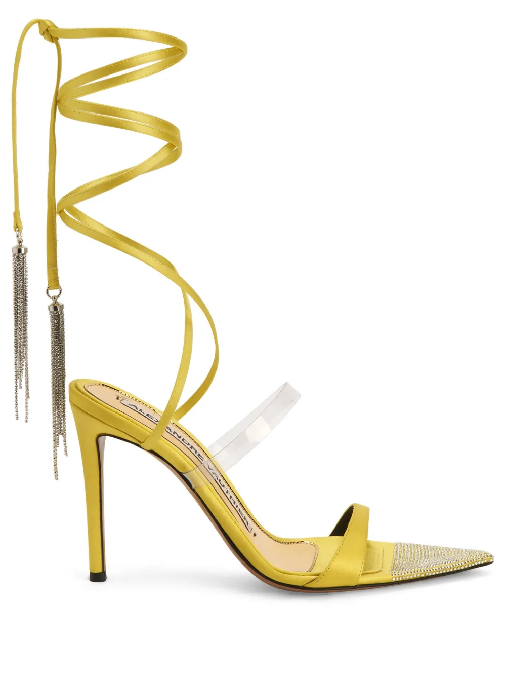 Босоножки с ремешком Alexandre Vauthier, желтый