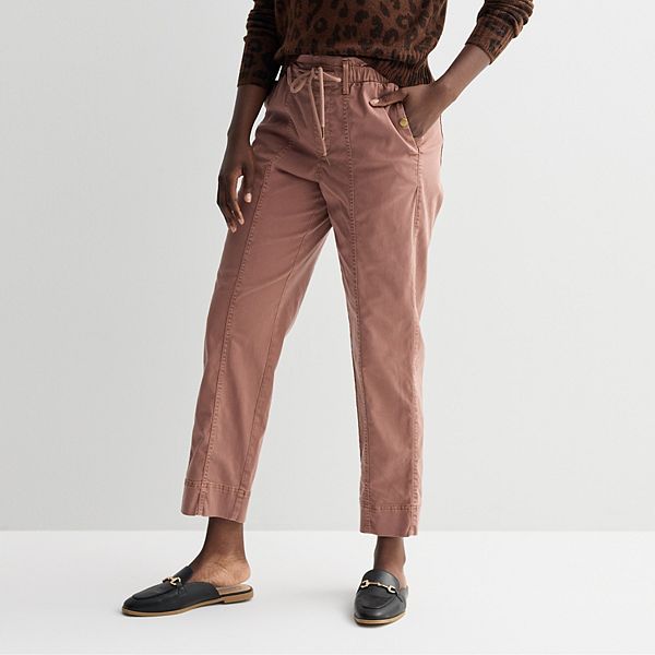 

Брюки с комфортной талией Petite Sonoma Goods For Life, Scenic Mauve