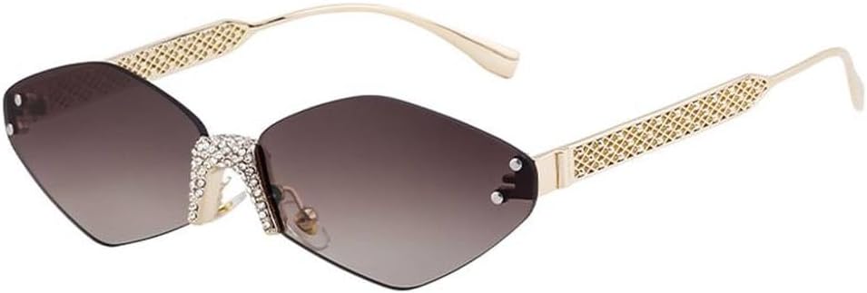 

Женские солнцезащитные очки в шестиугольной оправе с металлическим каркасом, роскошные многоугольные солнцезащитные очки в стиле ретро, ​​SUN4269 Generic, C3goldbrowngray