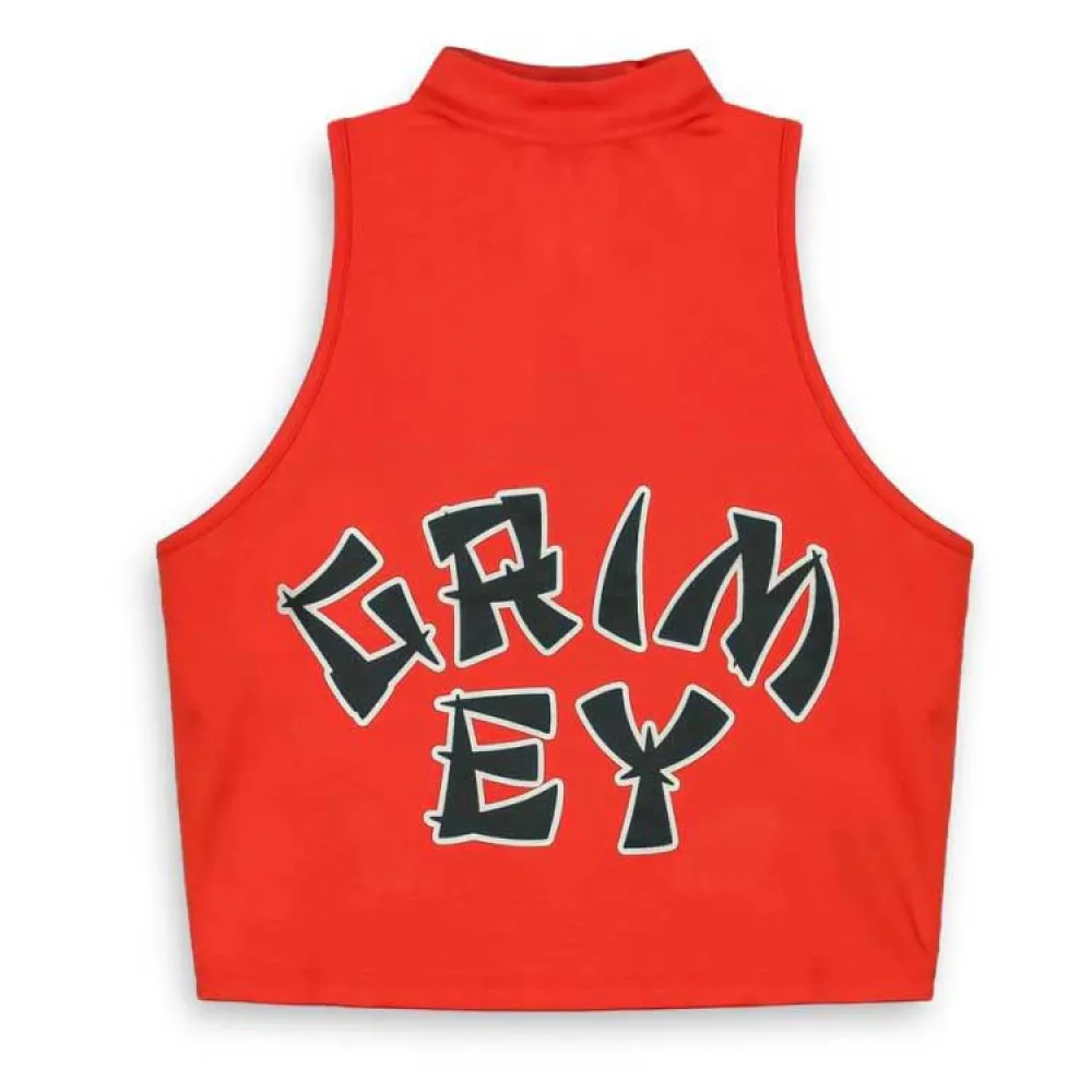 

Футболка Grimey Lucky Dragon Sleeveless High Neck, красный